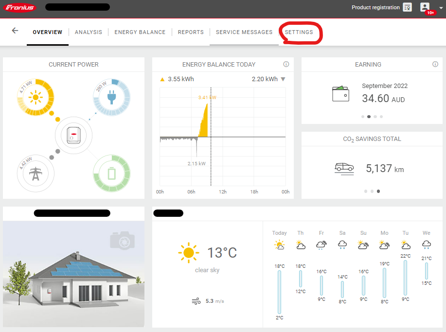 Fronius solar deals web